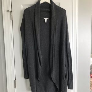 Leith Cacoon Long Cardigan, Grey - S